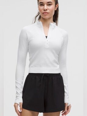 Lululemon Rest Less Cropped Half Zip